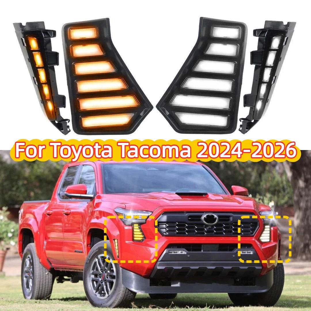 LED Headlight Day Running Lights Wheel Arch Lamps for Toyota Tacoma (2024–2025)