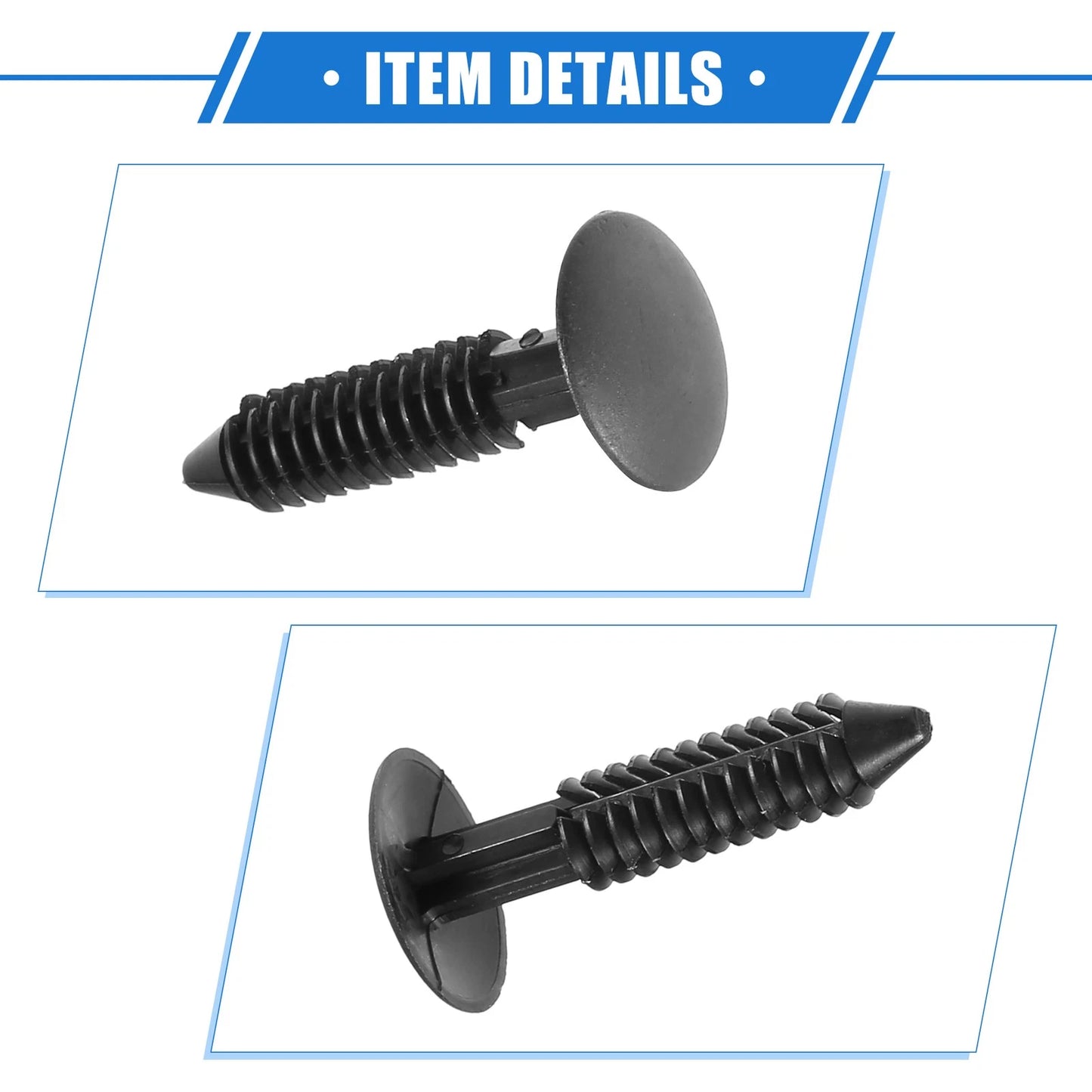 30 Pcs Canopy Seal Buckle Clips for Ford Mustang (2005-2012) Black