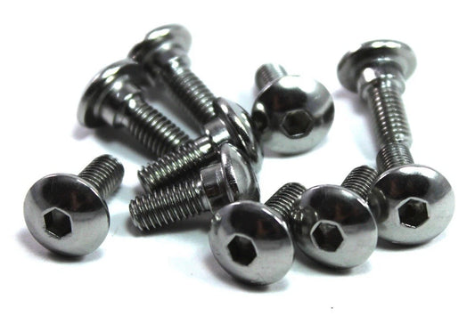 10x M6x16mm Stainless Steel Fairing Screws Shoulder 4mm for Suzuki GSX-R