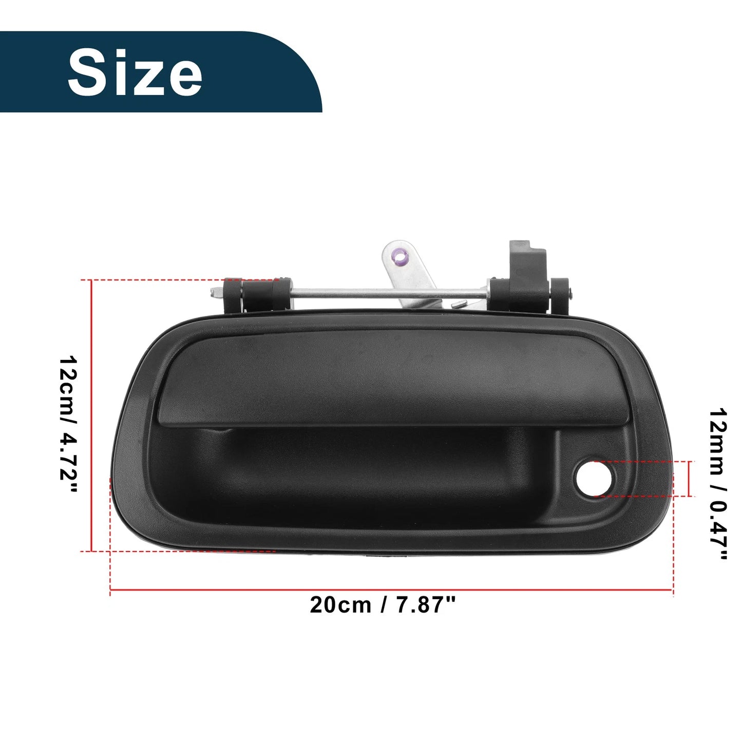 Tailgate Handle Bezel Black for Toyota Tundra  1 Pc