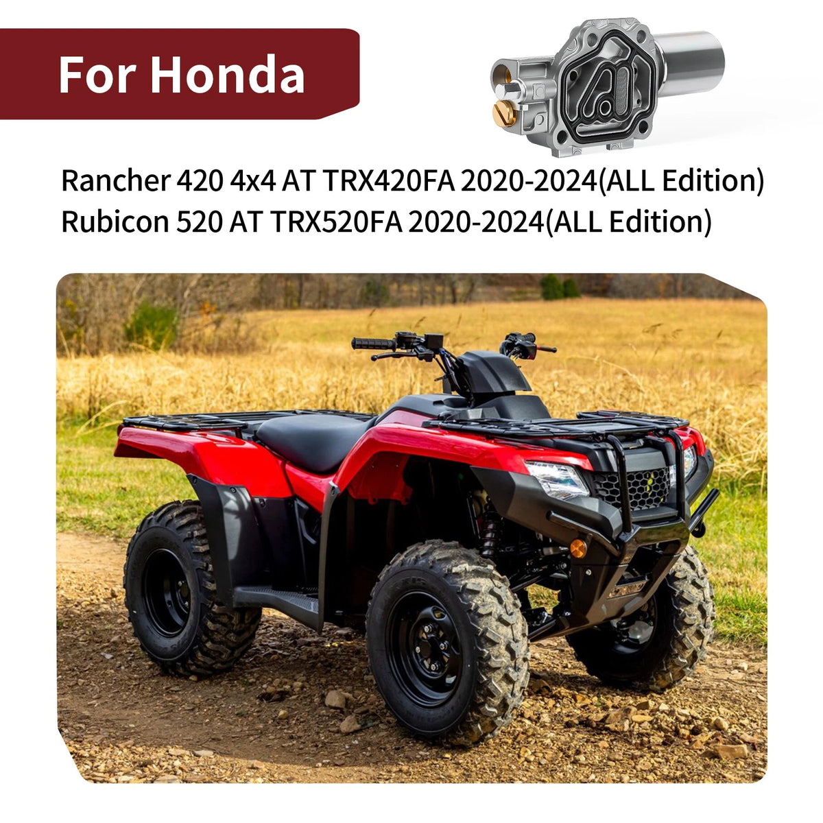 Solenoid Liner for Honda Rubicon 520 AT TRX520FA 4x4 (2020–2024)