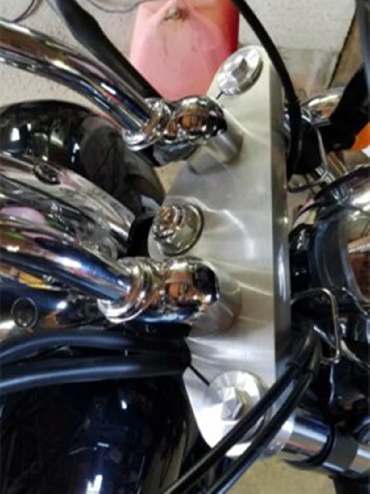 Chrome Handlebar Riser Clamp Kit for Honda VTX1300C (2004-2009)