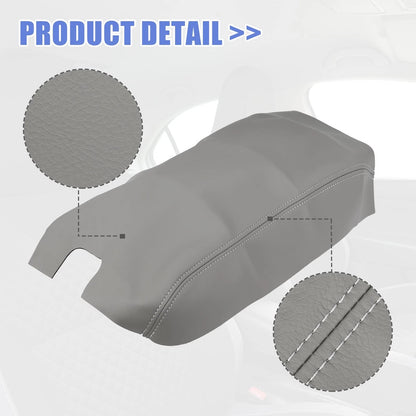 Center Console Lid Armrest Cover for Ford F150 (2009-2014) Gray