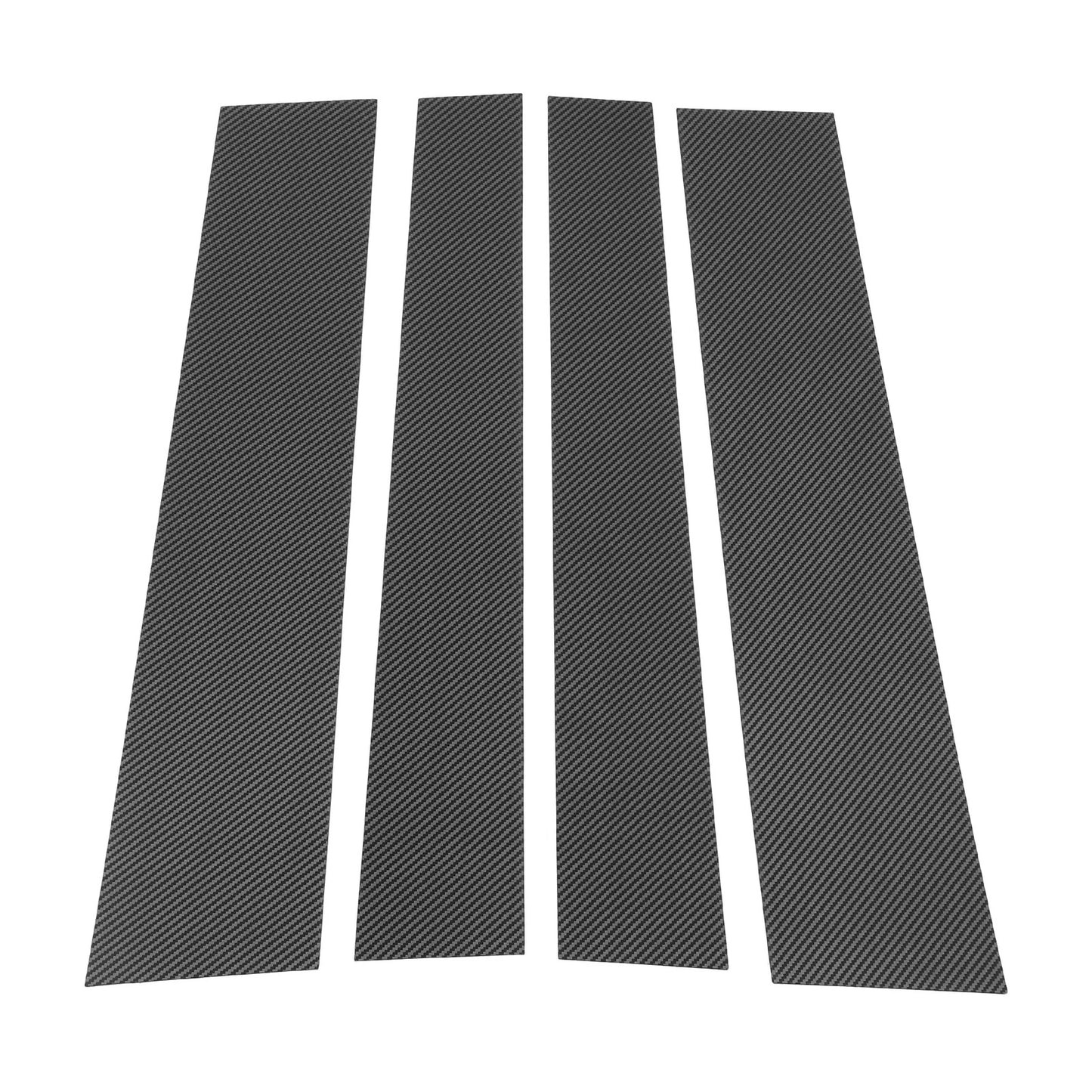 4 x Door Pillar Window Trim for Toyota Sequoia Carbon Fiber Pattern (2008–2014)