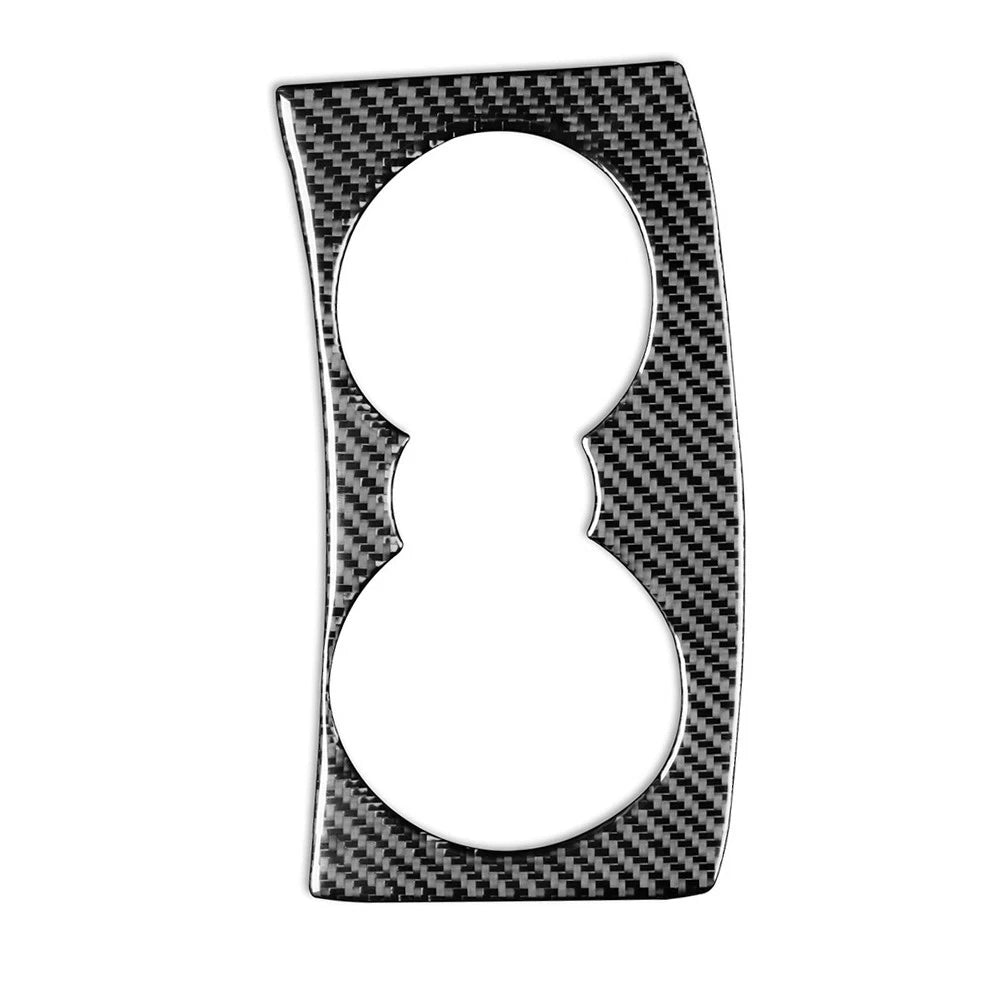 Carbon Fiber Water Cup Holder Panel Cover for Alfa Romeo Giulia (2017-2019)