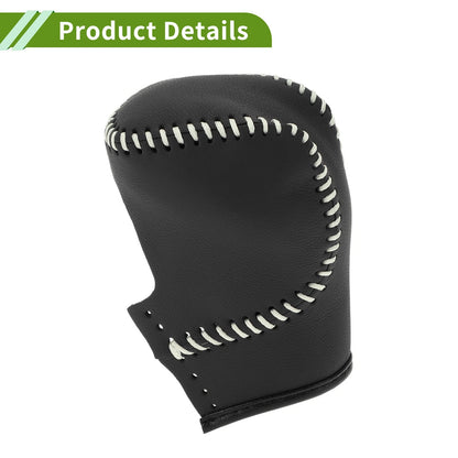 Car Gear Shift Knob Cover Black Beige Faux Leather for Honda Civic (2022-2024)