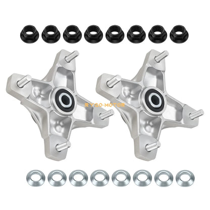 Front Left/Right Wheel Hubs & Lug Nuts for Honda TRX250X TRX400X (2009–2014)