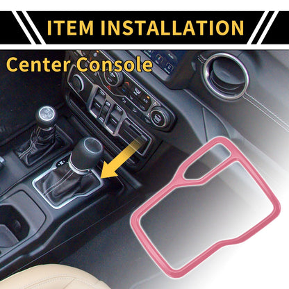 Center Console Gear Shift Frame Cover Trim for Jeep Wrangler JL (2018-2023)
