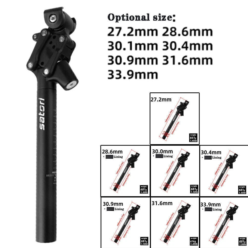 350mm Suspension Seatpost for SATORI Animaris Bike (No specific years)
