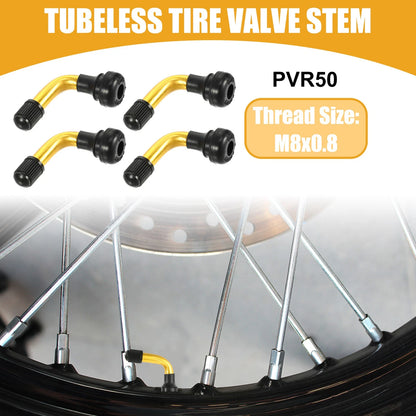 PVR50 4 Pcs Tubeless Tire Valve Stem for Cars Motorcycles