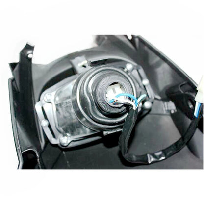 BLACK Headlight Lamp & Strip for PIT Trail Dirt Motorcycle Bike