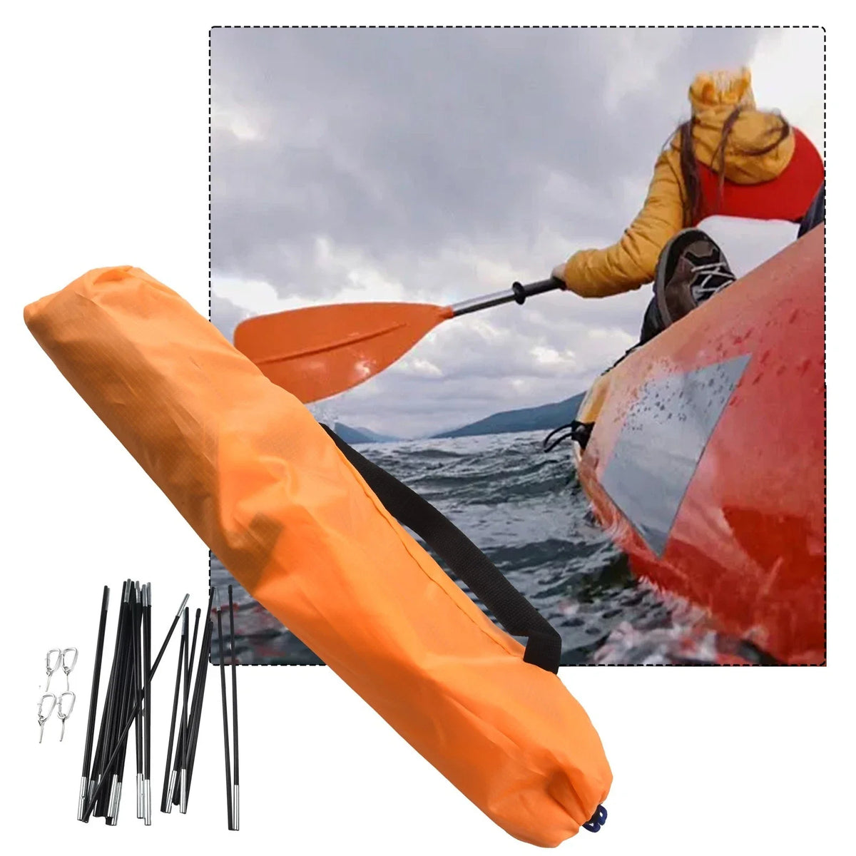Lightweight Waterproof Inflatable Boat Canopy Awning Sun Shade Tent for PWC