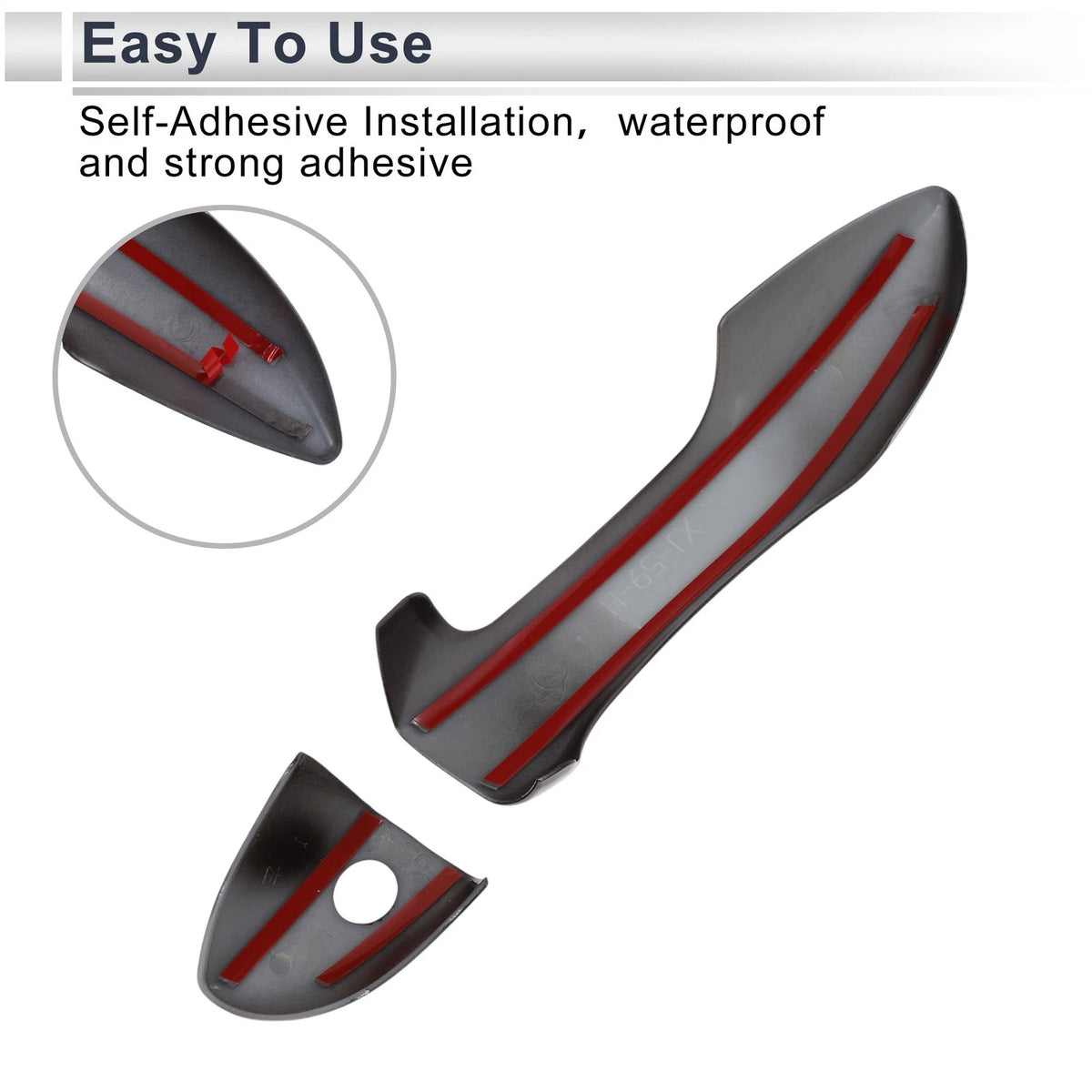 Door Handle Cover Trim for Toyota Corolla (2014-2019) - Durable Black Trim