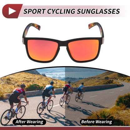 Goggles 1 Pc Riding Goggles Red Lens Black Frame Cycling Sunglasses for Motorcycle