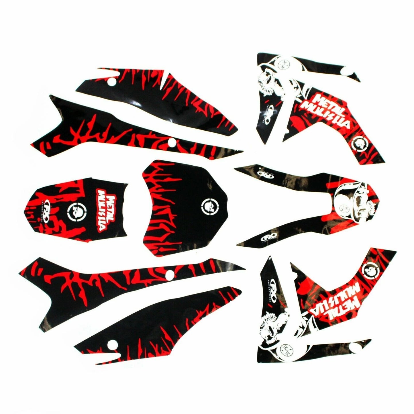 3M Metal Mulisha Decal Sticker Kit for CRF 110 Fairing Dirt Bike