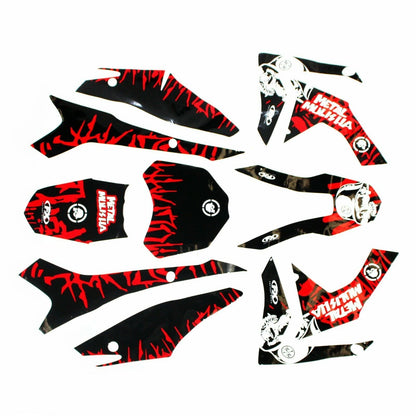 3M Metal Mulisha Decal Sticker Kit for CRF 110 Fairing Dirt Bike
