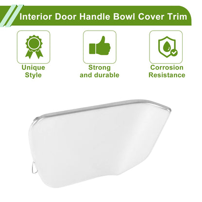 Interior Door Handle Bowl Cover Trim for Nissan Rogue (2021-2025) Silver
