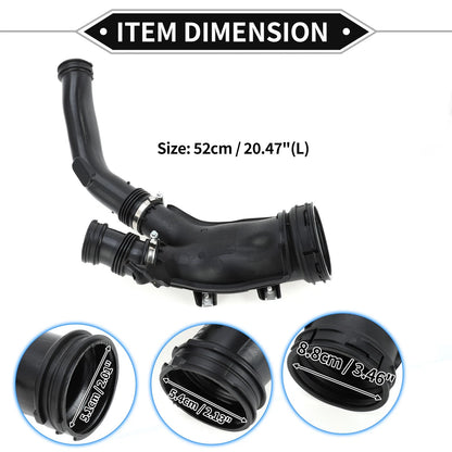 Car Intake Hose for BMW F01 7 Series 740i (2007-2012) - Black 2 x No.13717582312