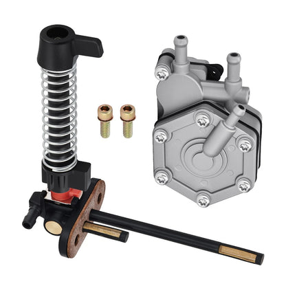 Petcock Fuel Shutoff Valve + Pump with Lever for Polaris Scrambler 500