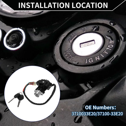 Ignition Key Switch for Suzuki GSXR600 (2004-2005, 2008-2015) 1 Set