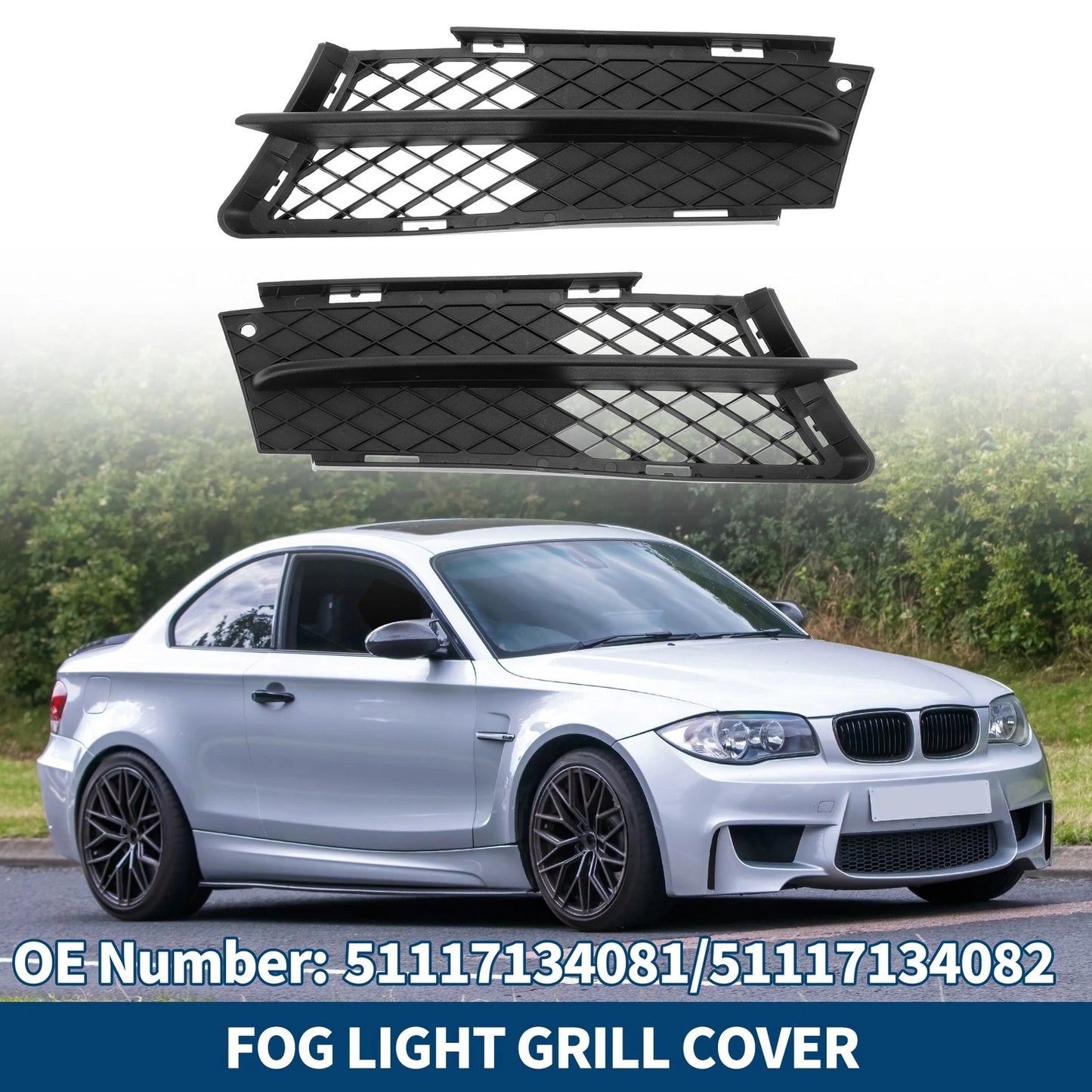 Front Fog Light Grills  for BMW 3 Series (2012-2019)