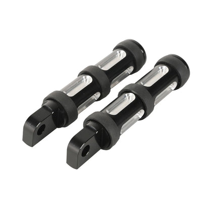 Black Footpeg Rests for Harley Touring Dyna Softail Fatboy