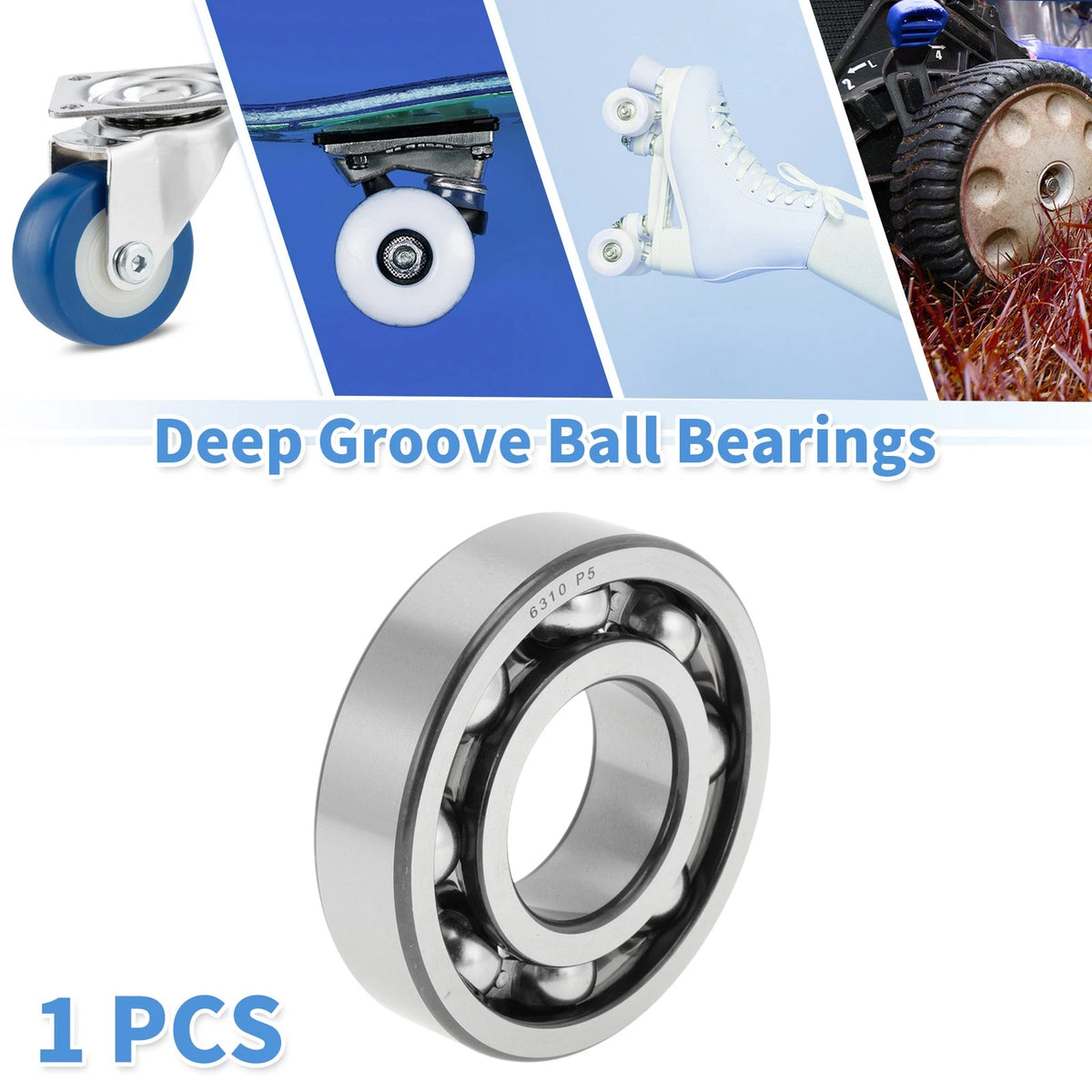 Deep Groove Ball Bearings 50x110x27mm 1 Pc for Scooter Skateboard Wheel P5