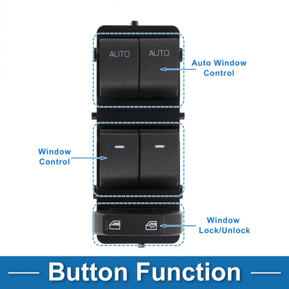 Power Window Switch for Ford Fusion, Lincoln MKZ (2011-2012)