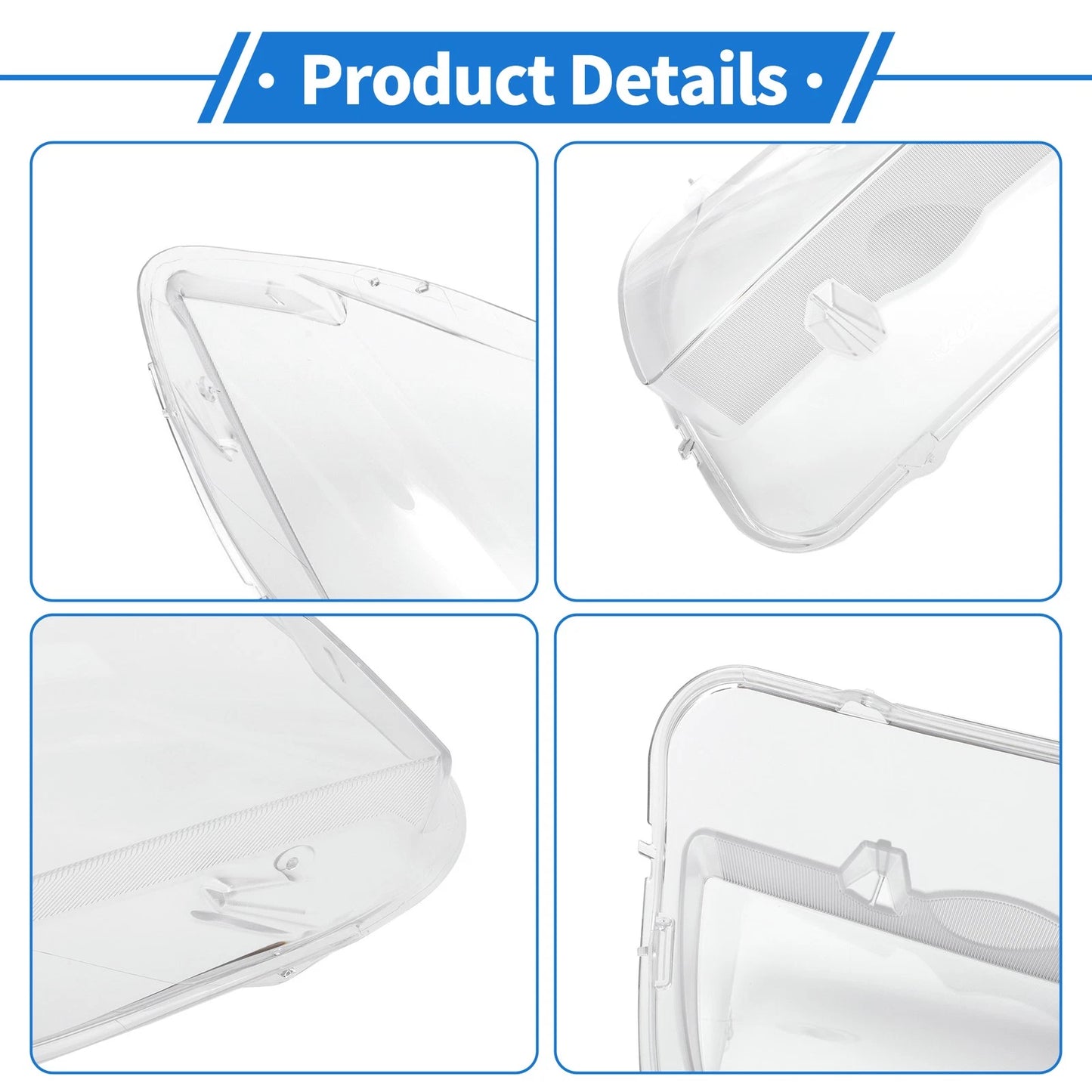 1 Pc Front Right Headlight Lens Cover for BMW X1 (2010-2015) Clear