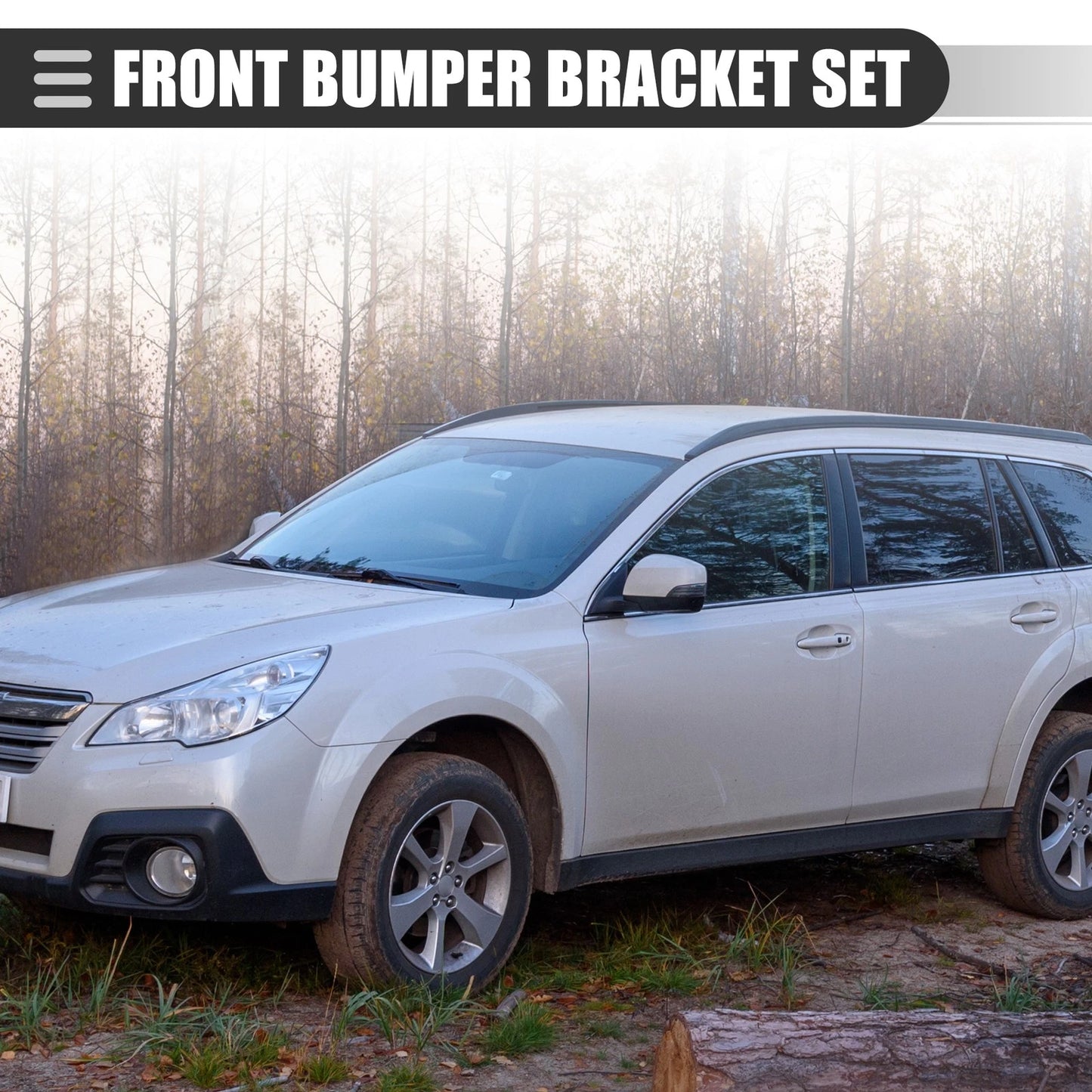 Left Right Front Bumper Brackets for Subaru Impreza WRX STi (2011-2014)