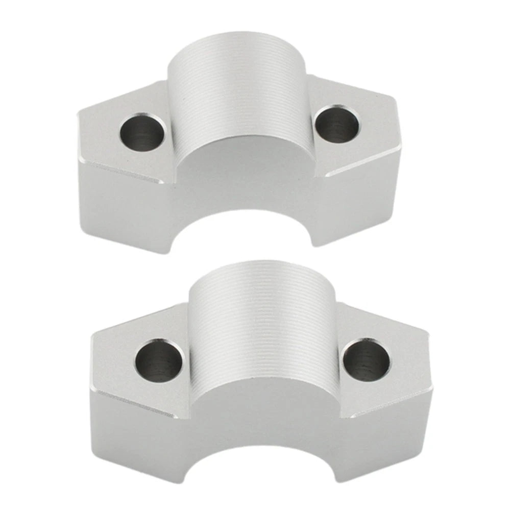 Handlebar Riser Clamp Mount Adapter Silver for Honda ADV 150 160 (2017-2023)