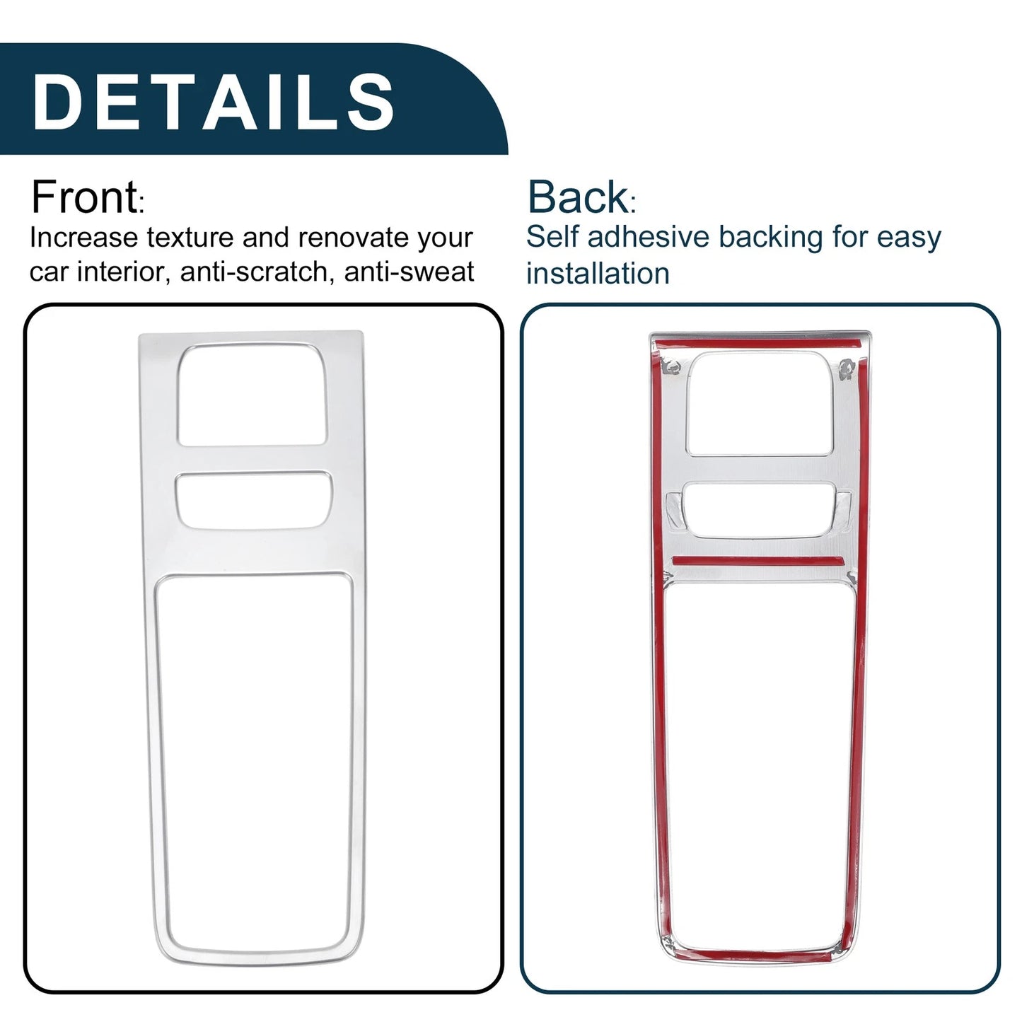 Gear Shift Panel Cover for Toyota Harrier 80 Series Chrome Silver (2000-2005)