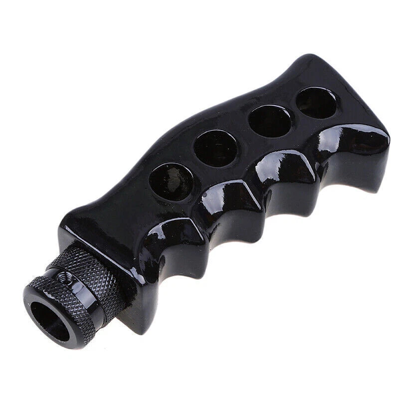 5 Speed Black Aluminum Manual Shift Knob for Universal Vehicles
