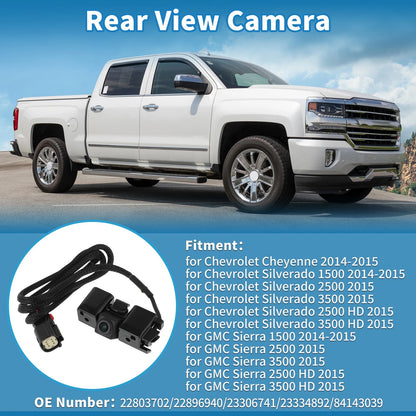 Rear View Park Assist Backup Camera for Chevrolet Cheyenne (2014-2015)