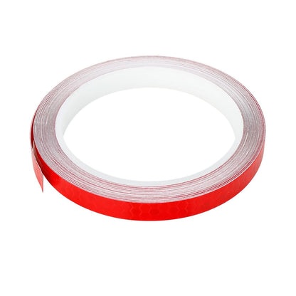 2pcs 314.96" Reflective Tape Sticker Warning Tape Red for Bike Motorcycle