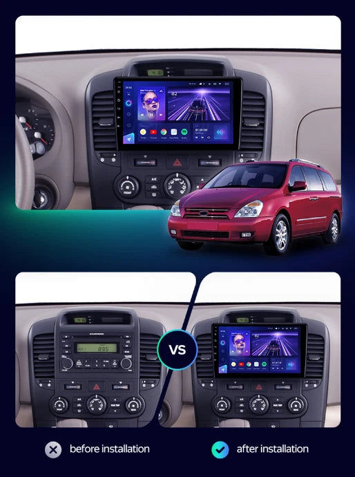 64GB Head Unit for KIA GRAND CARNIVAL (2006-2014) - Apple Carplay Android Auto