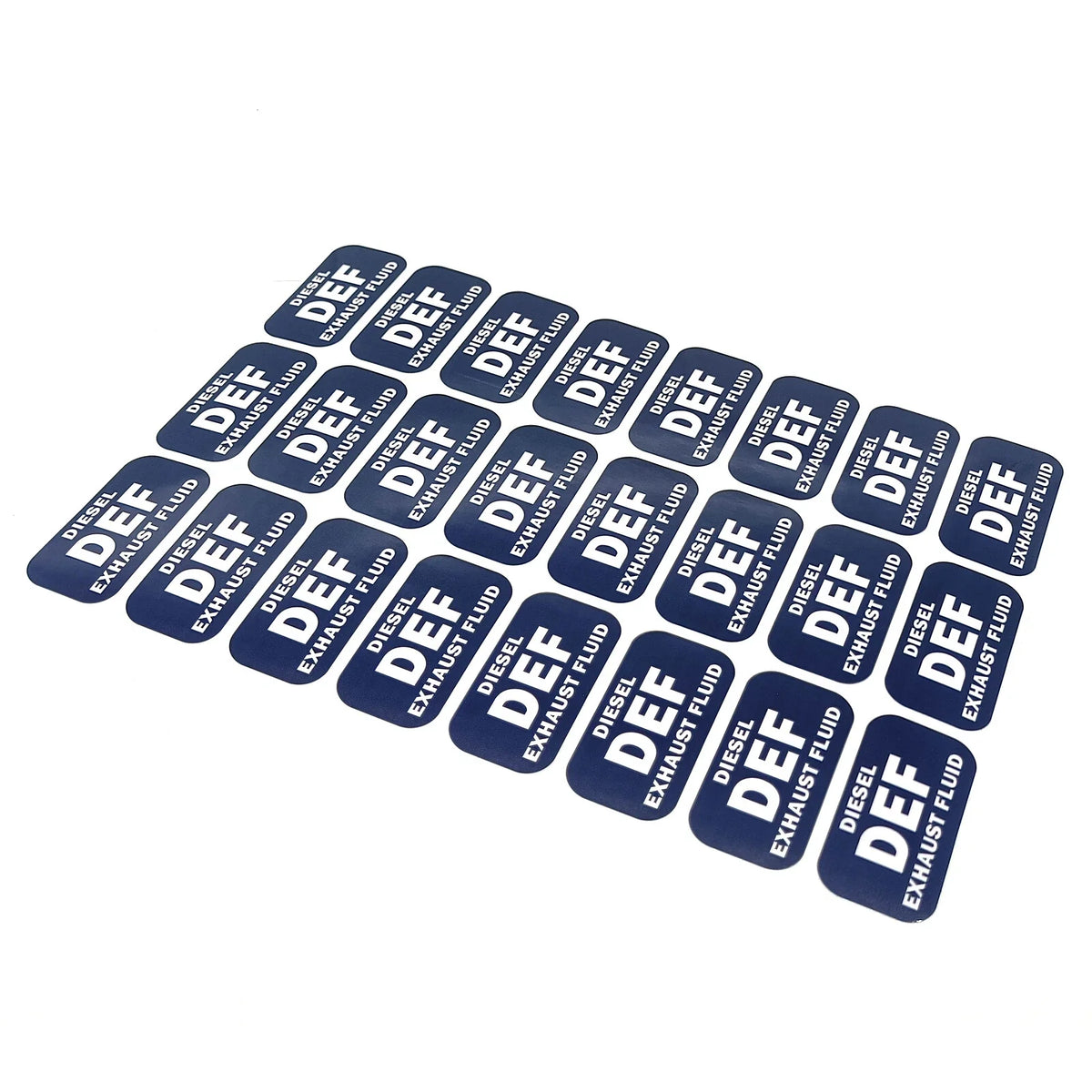 DEF Diesel Exhaust Fluid Sticker Decal Weatherproof Warning Notice 24 Pcs