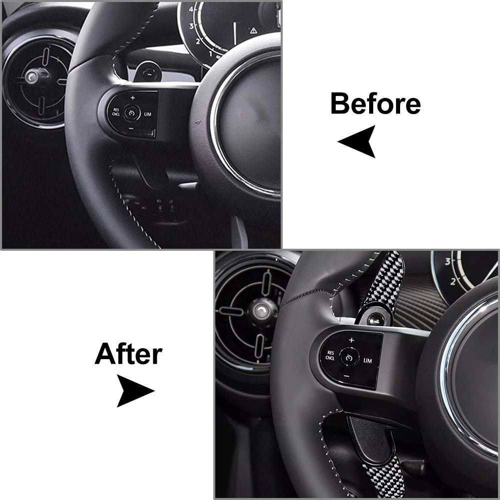 Steering Wheel Shift Paddle Extensions for BMW Mini Cooper F54 F55 F57 F60