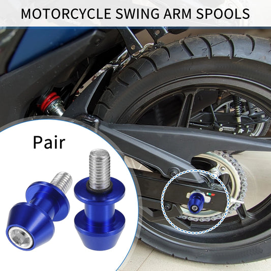 Pair Swingarm Spools 10mm CNC for Motorbike