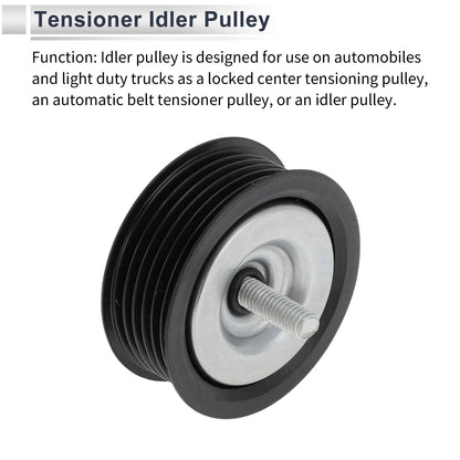 Drive Belt Idler Pulley for Mercedes-Benz W212 (2009-2014) Black 1 x Pc