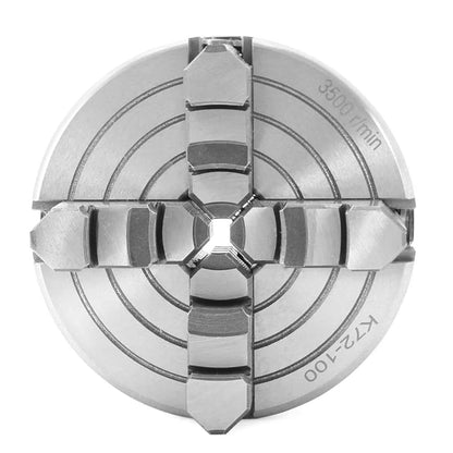 4" 4-Jaw Independent Reversible Lathe Chuck for Wood Turning K72-100
