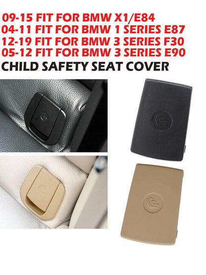 Beige Rear Child Seat Anchor ISOFix Cover for BMW F30 E90 1 3 Series