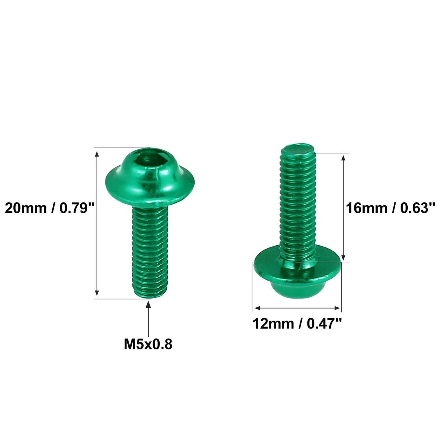 M5 / 20pcs / Windscreen Screws Fairing Bolts for Motorcycle