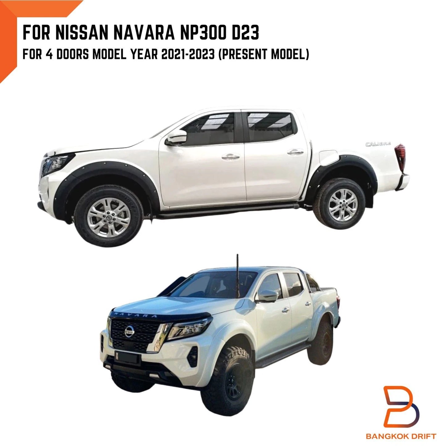 6" Bolted Fender Flare Arch for Nissan Navara NP300 D23 (2021-2023)