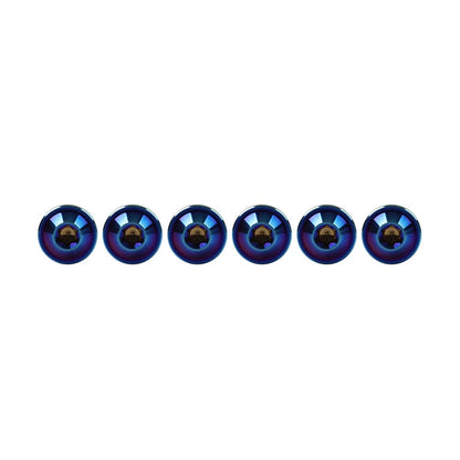 6 x M6x20mm Titanium Alloy Torx Head Bolts for Bike Motor - Blue