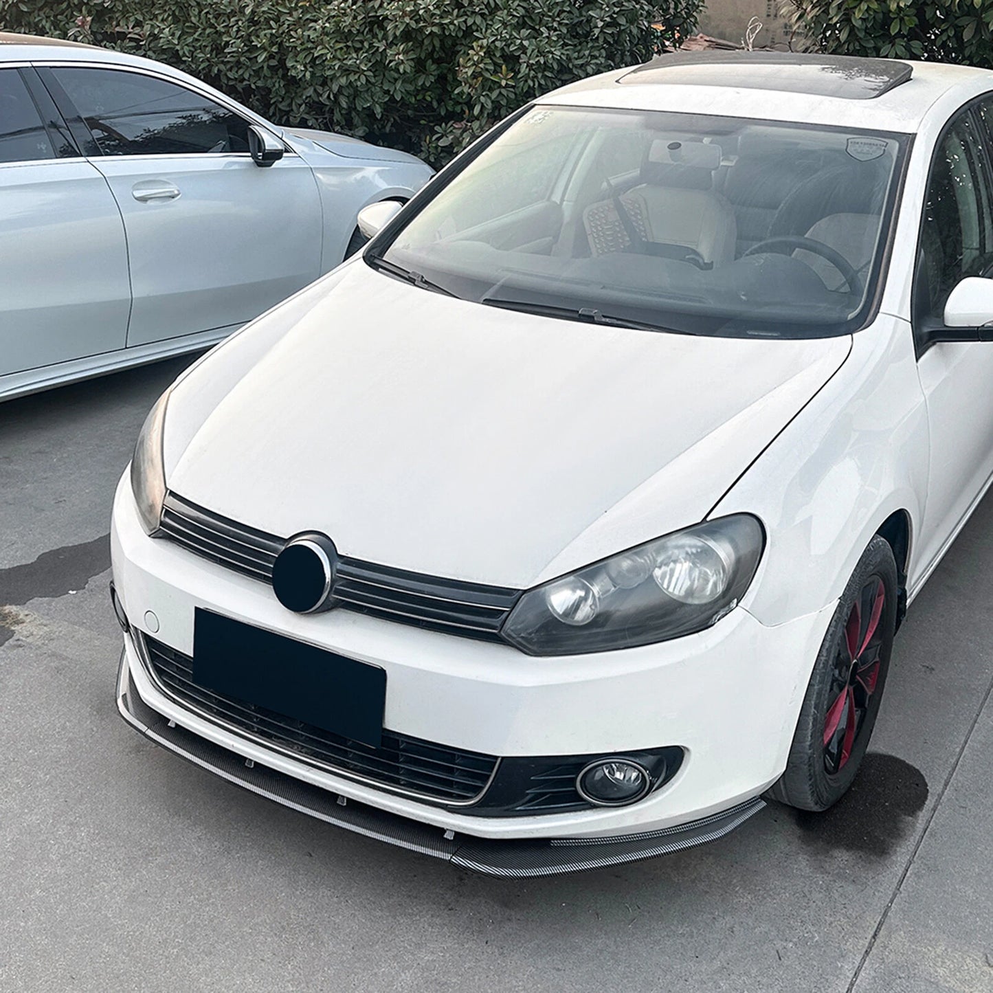 Front Bumper Spoiler Lip Splitter for VW Golf 6 MK6 (2008-2012)