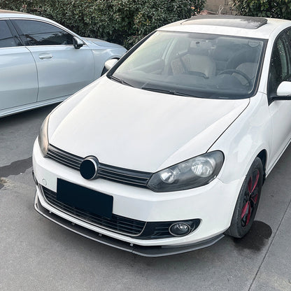 Front Bumper Spoiler Lip Splitter for VW Golf 6 MK6 (2008-2012)