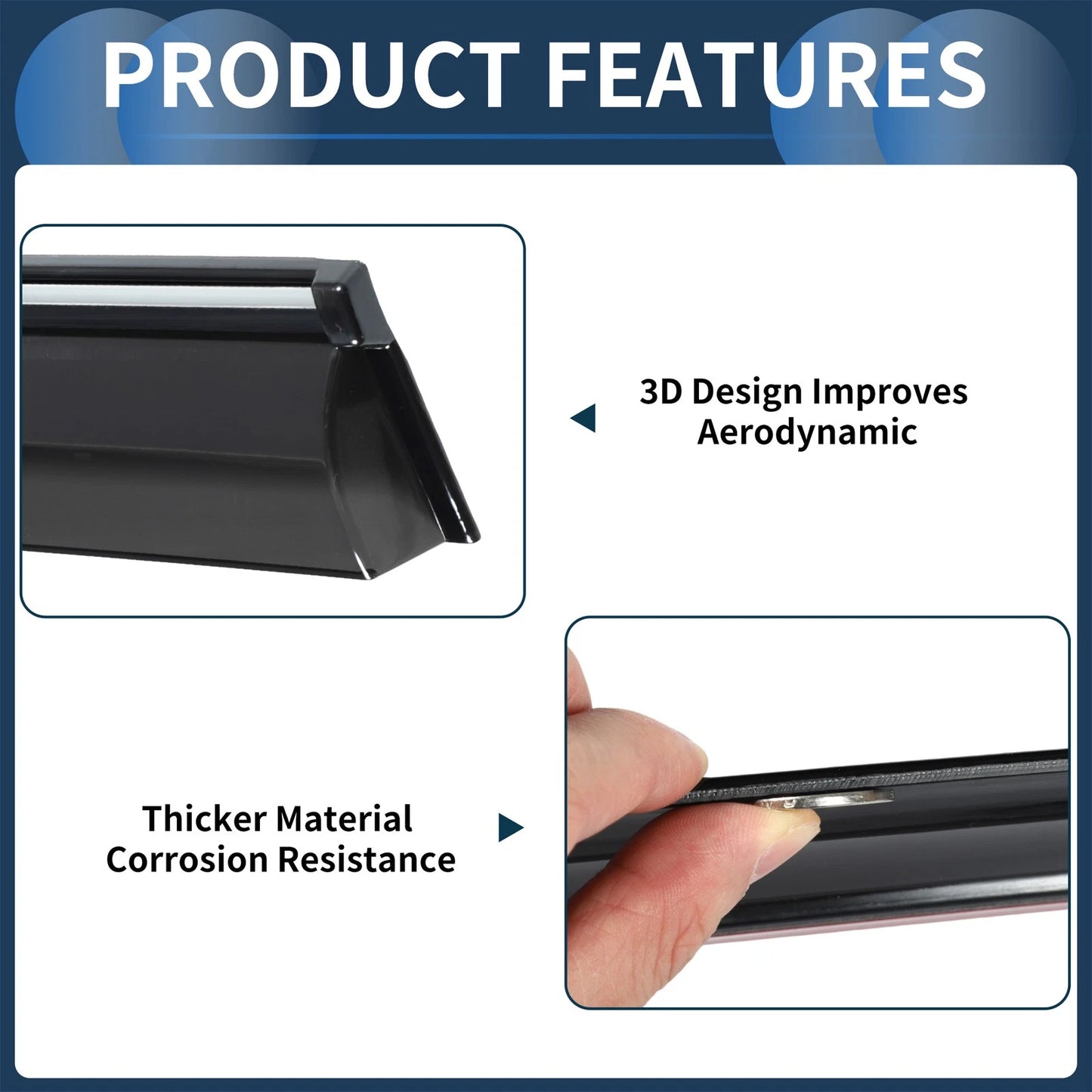 Window Deflectors 1 Set for Kia Forte Sedan (2019)