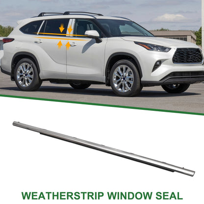 1pc Rear Left Weatherstrip Window Seal for Toyota HIGHLANDER (2015–2021)