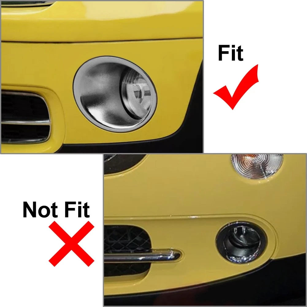 Left Black Front Fog Light Cover for Mini Cooper R55 R56 R57 (2007-2011)